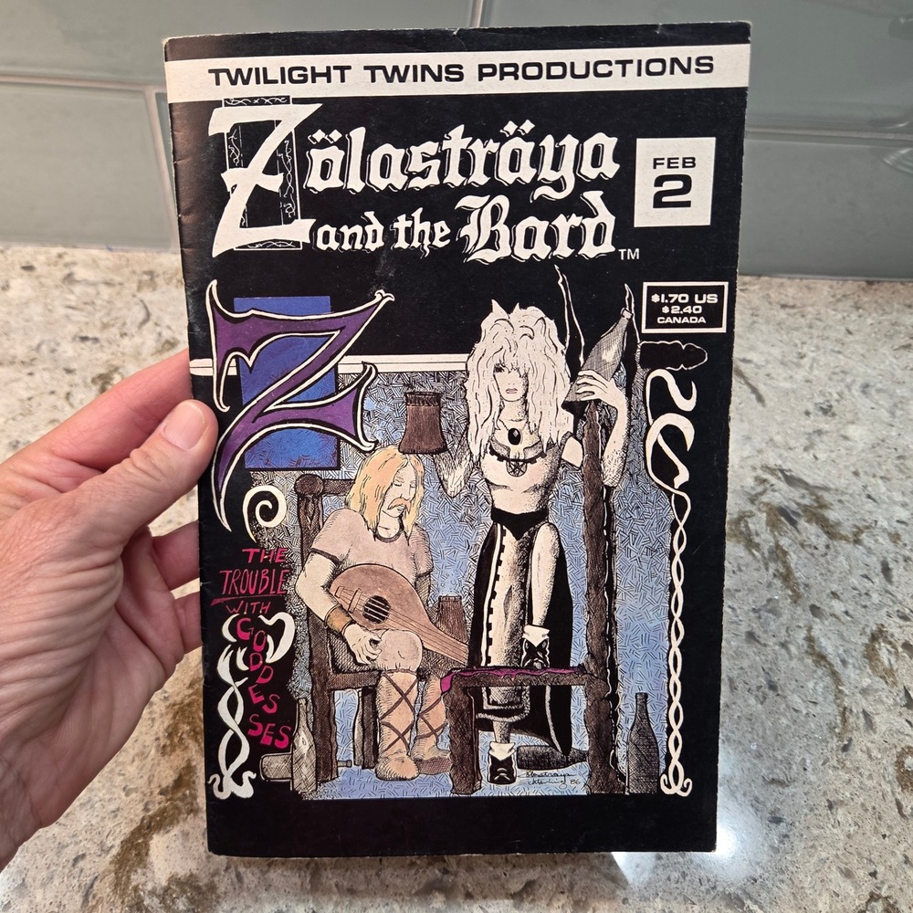VTG Zolastraya & the Bard 2 Twilight Twins Productions 1987 Indie Fantasy Comic